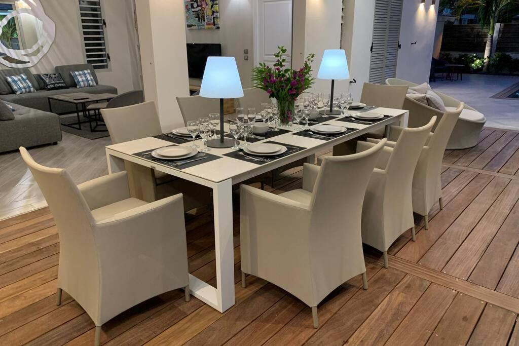 Villa Manzana : Neuve 4Ch 4Sdb 2 Piscines - Luxe サン・フランソワ エクステリア 写真