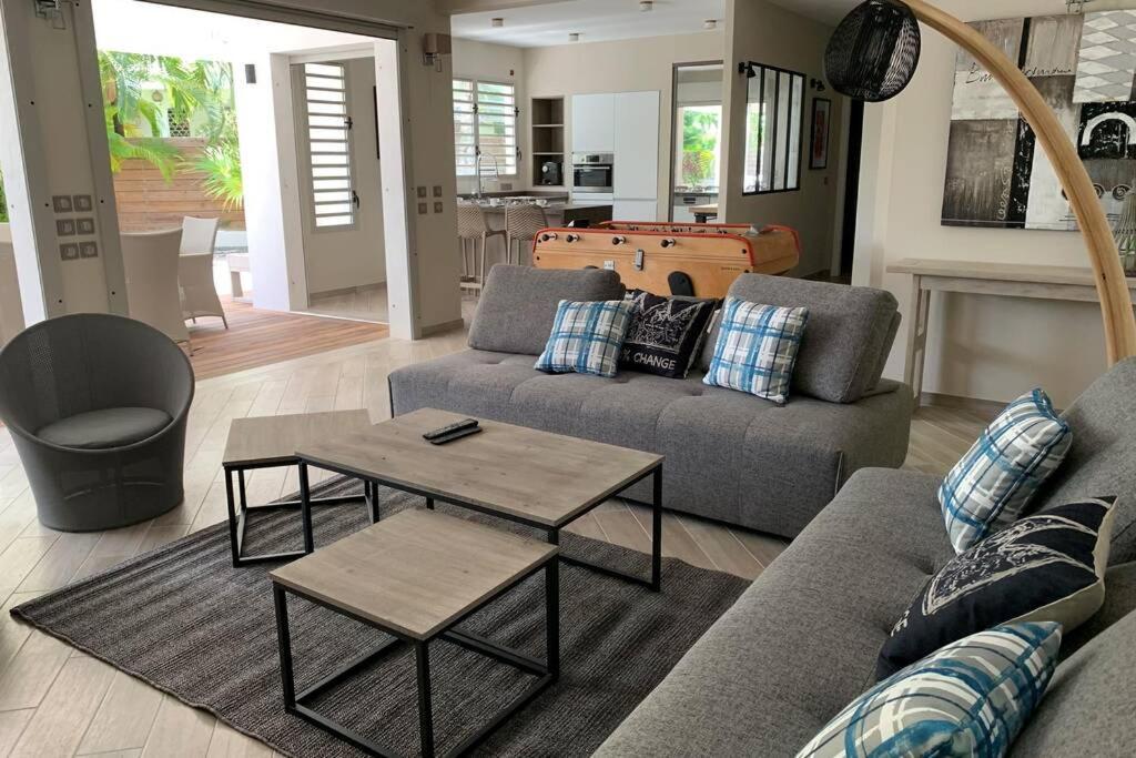 Villa Manzana : Neuve 4Ch 4Sdb 2 Piscines - Luxe サン・フランソワ エクステリア 写真